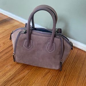 Rebecca Minkoff purple grey small satchel